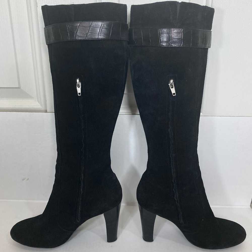 Michael Kors Black leather boots, ladies 6 1/2 ta… - image 4