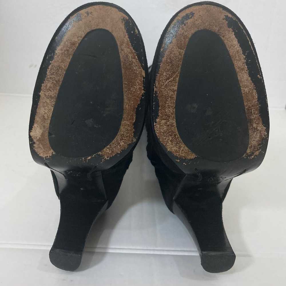 Michael Kors Black leather boots, ladies 6 1/2 ta… - image 9
