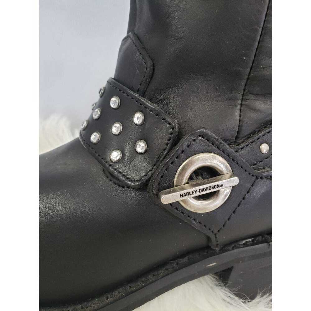 Harley-Davidson Black Leather Harness Boots Macie… - image 3