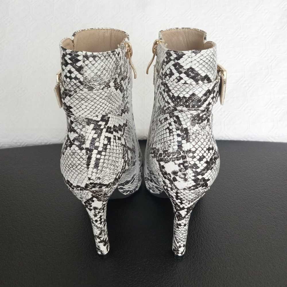 Idifu Snake Skin Design Stiletto Heel Ankle Boots… - image 5