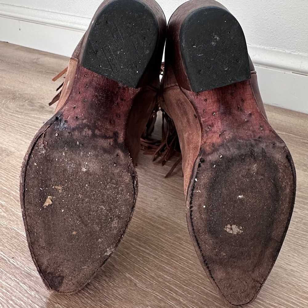 Tony Lama|Brown Fringe Boots|SZ 9B - image 3