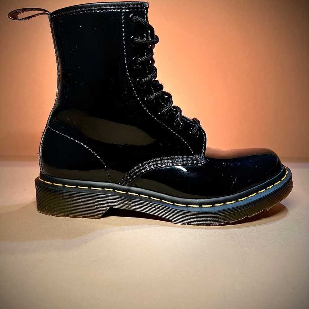 Dr. Martens 1460 Patent Leather Black Combat Boot… - image 2