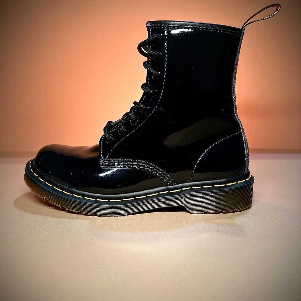 Dr. Martens 1460 Patent Leather Black Combat Boot… - image 3