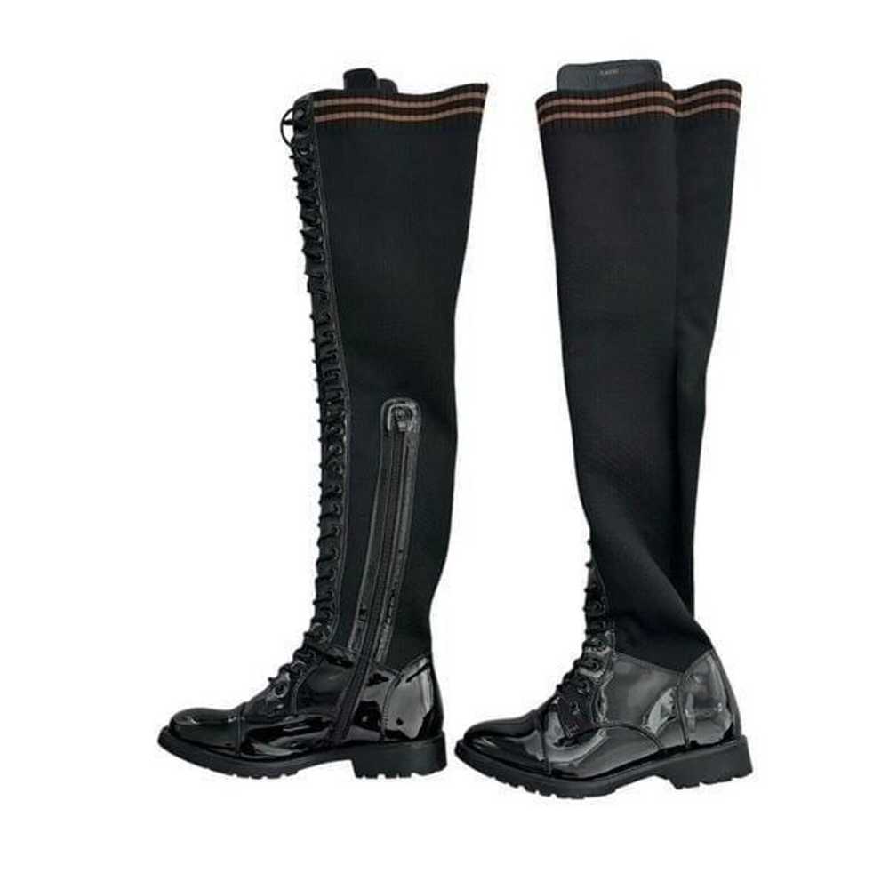 Azalea Wang Thigh High Boots black size 7.5 lace … - image 11