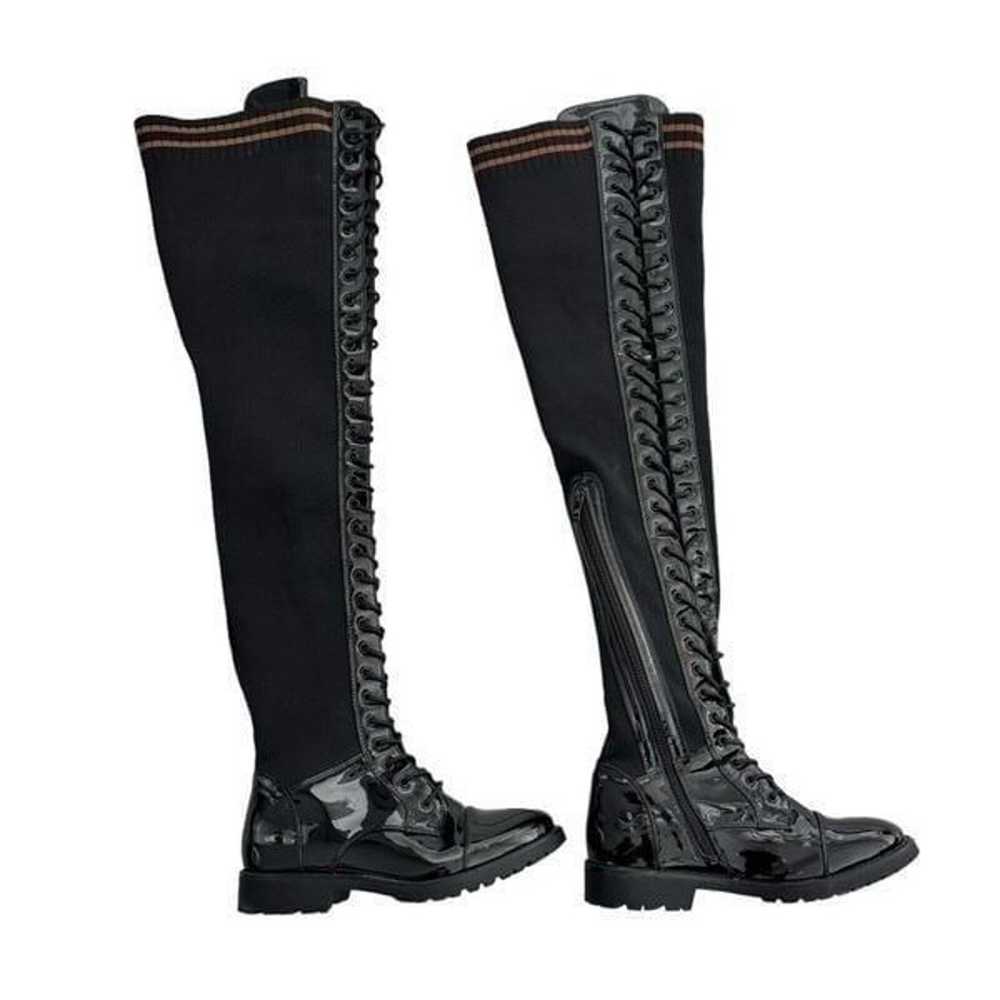 Azalea Wang Thigh High Boots black size 7.5 lace … - image 3