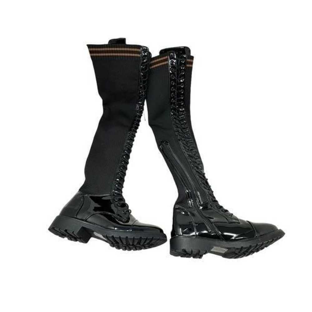 Azalea Wang Thigh High Boots black size 7.5 lace … - image 7