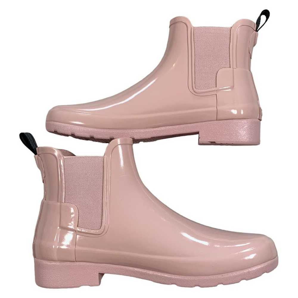 Hunter Women’s Original Pink Chelsea Gloss Rain B… - image 2