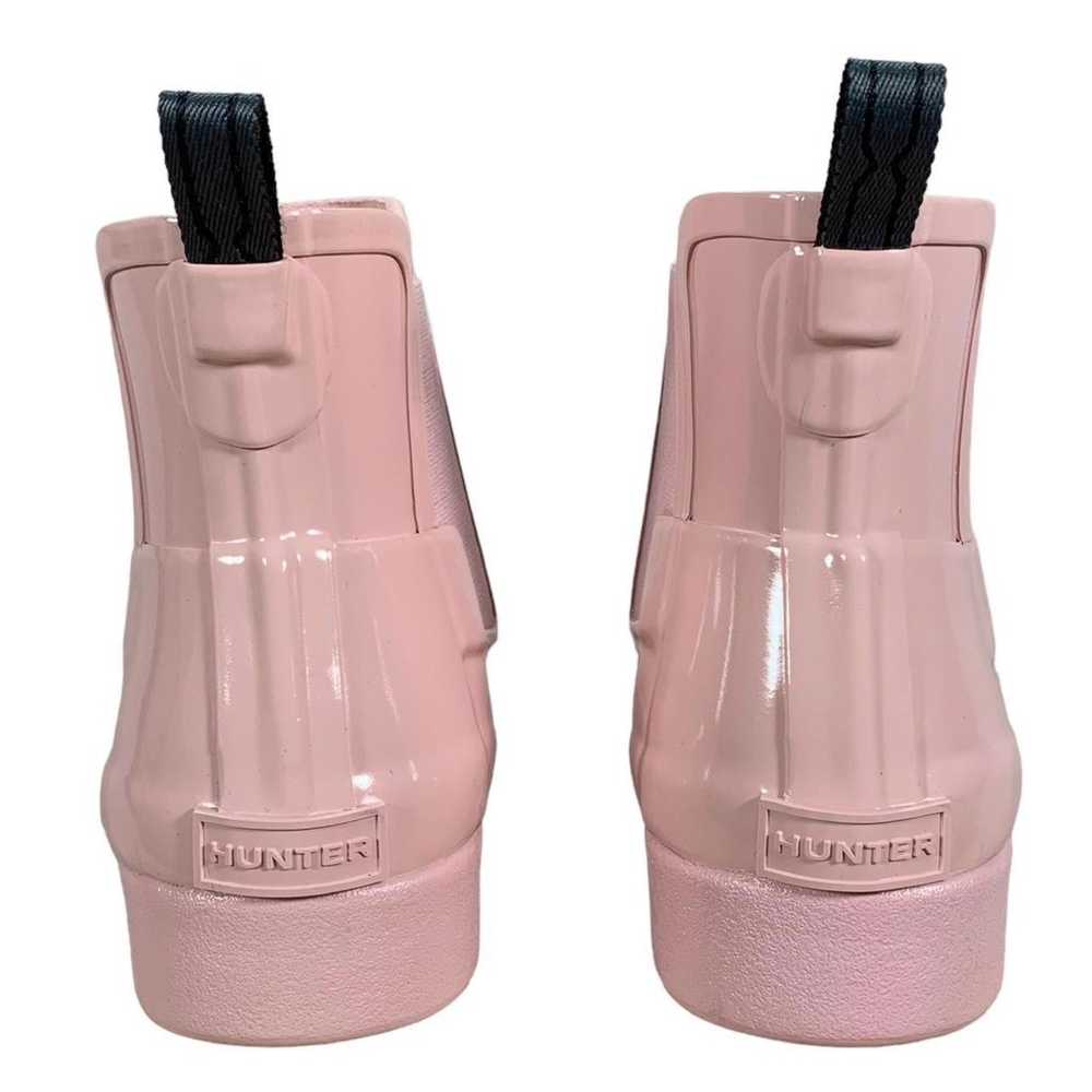 Hunter Women’s Original Pink Chelsea Gloss Rain B… - image 4