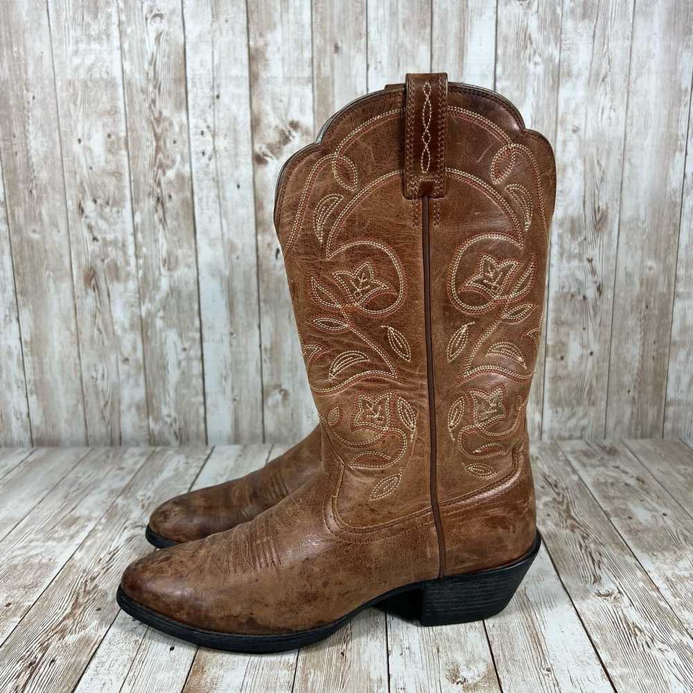 Ariat scalloped cowgirl boots Womens 6.5 - image 2