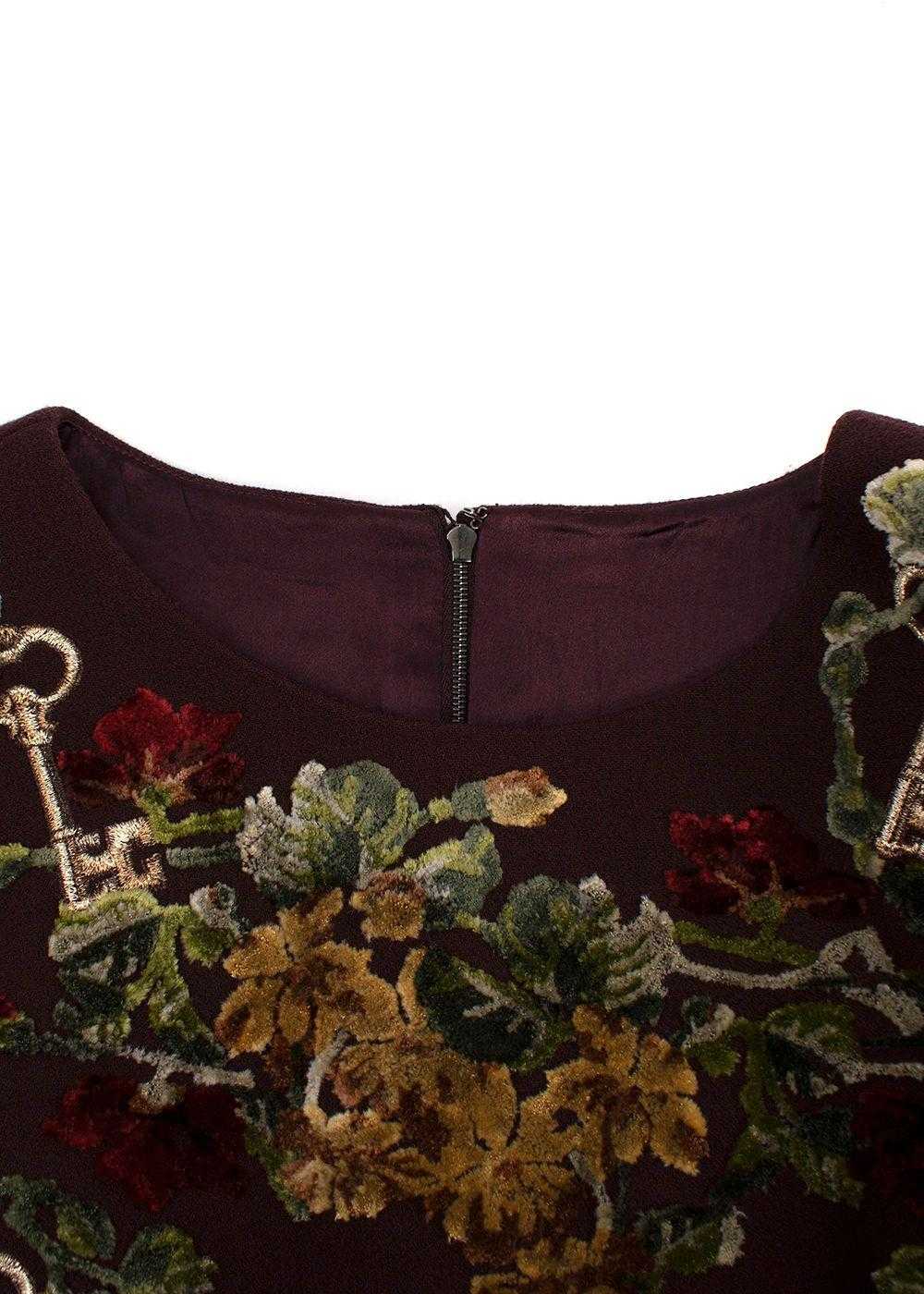Managed by hewi Dolce & Gabbana Burgundy Embroide… - image 3