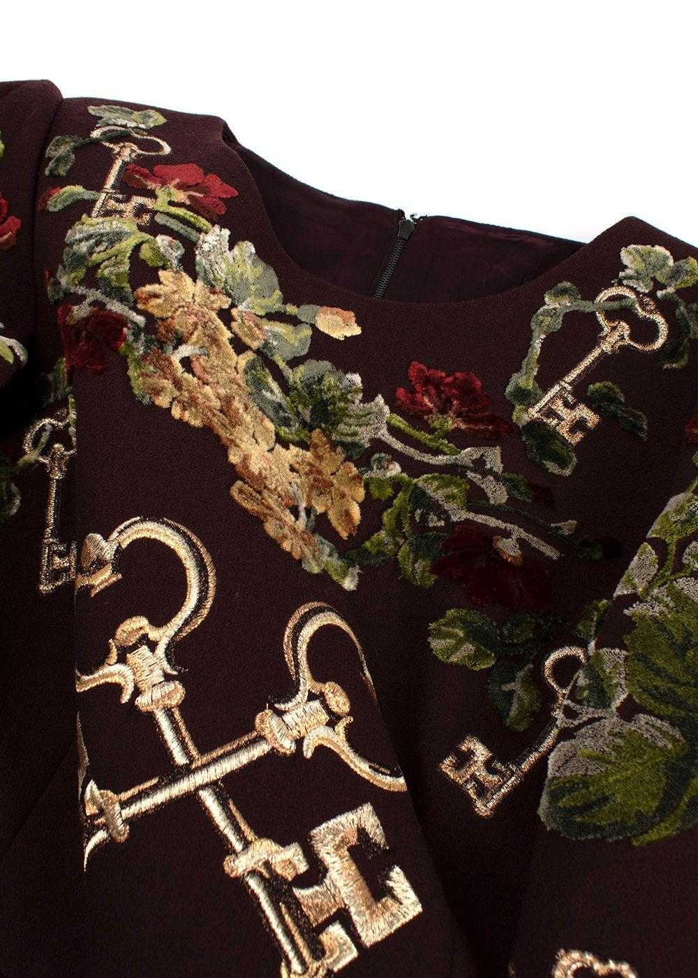 Managed by hewi Dolce & Gabbana Burgundy Embroide… - image 4