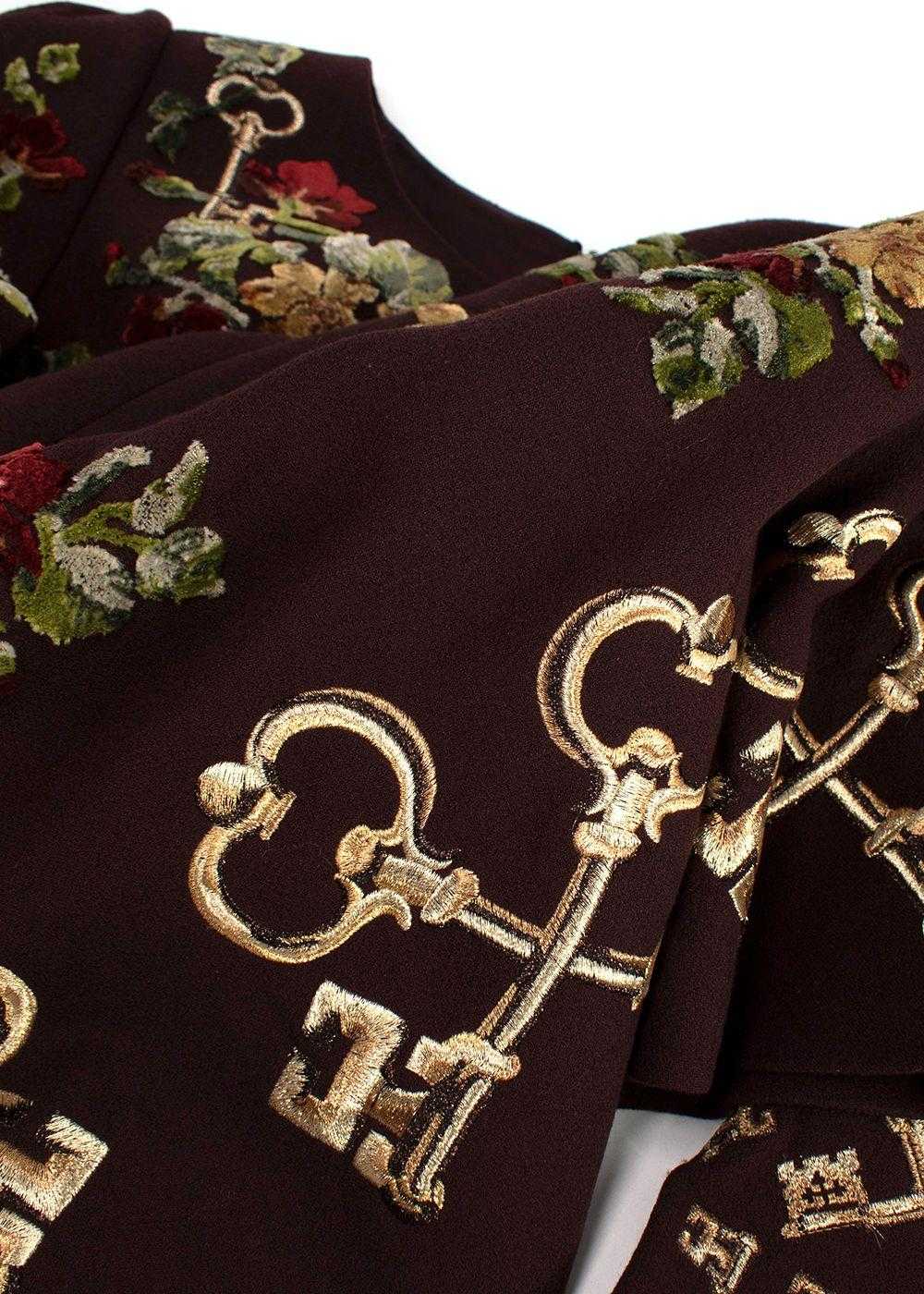 Managed by hewi Dolce & Gabbana Burgundy Embroide… - image 5