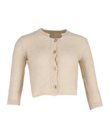 Product Details Max Mara Beige Cropped Cardigan
