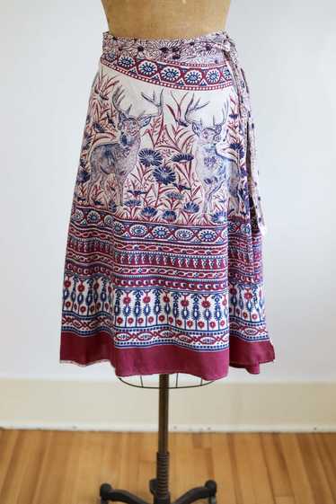 Vintage 1970s Indian Wrap Skirt - Creepy-Cute STAG
