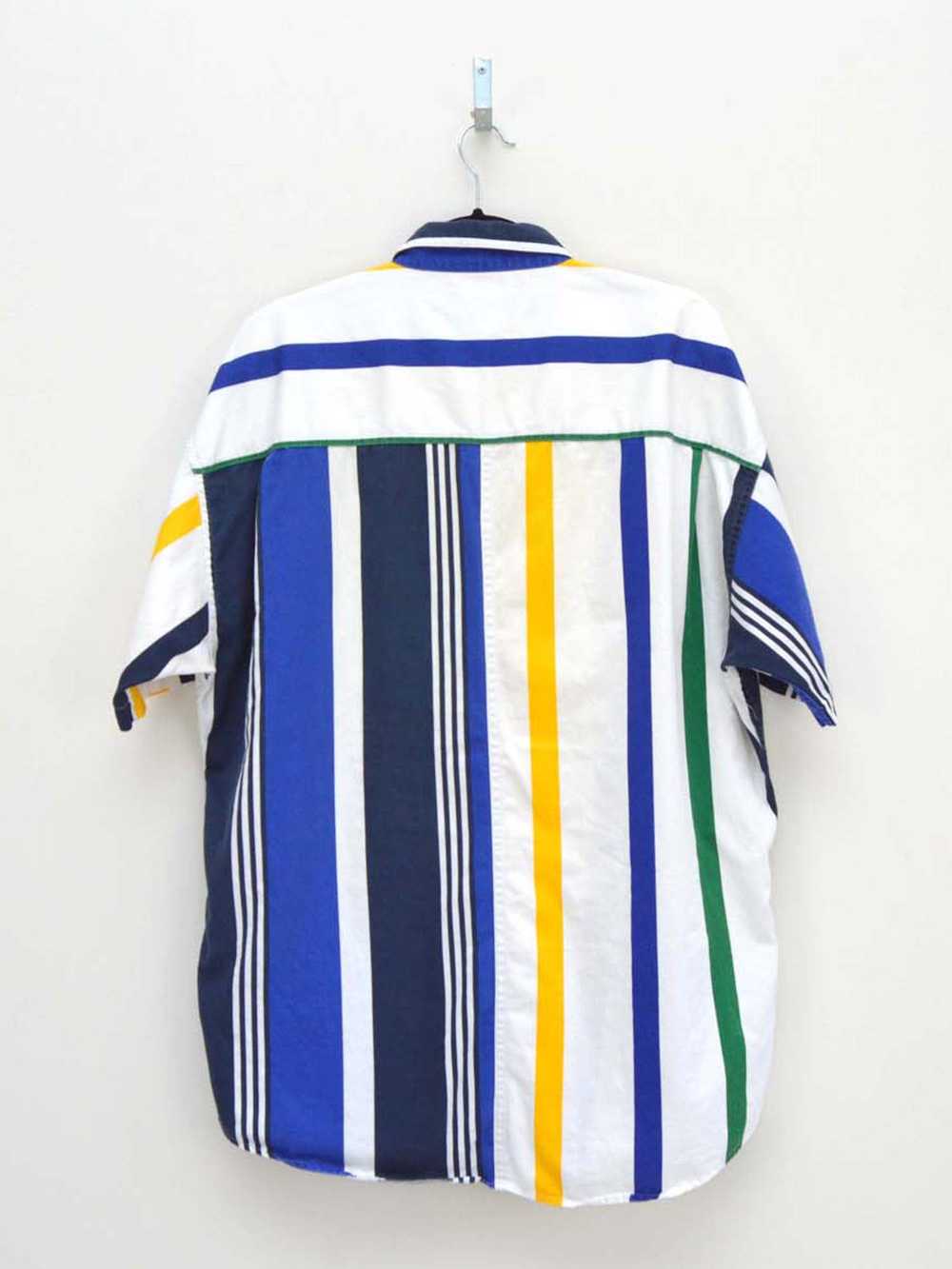 Vintage RL Chaps Blue & White Striped Shirt (XL) - image 2