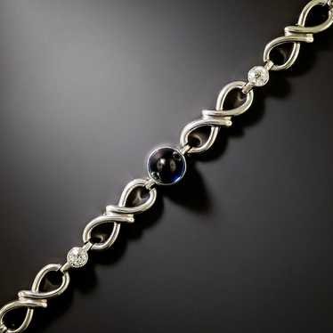 Edwardian Sapphire and Diamond Infinity Link Brac… - image 1