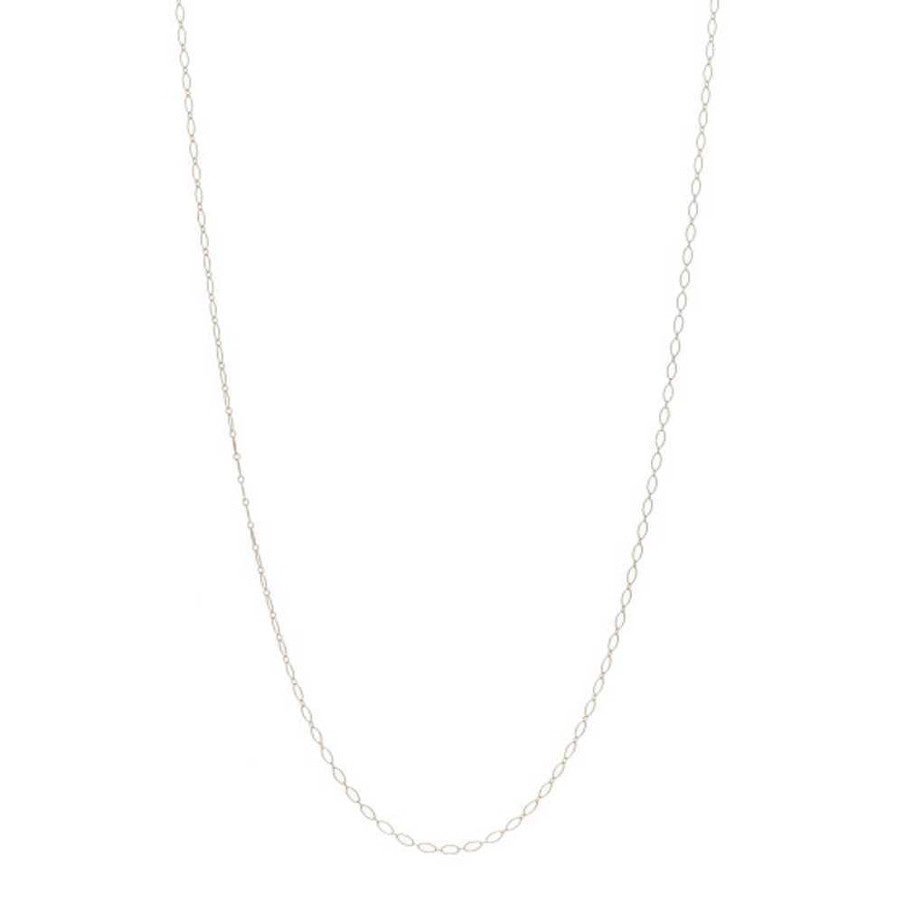 TIFFANY 18K Rose Gold Oval Link Chain Necklace 30" - image 1