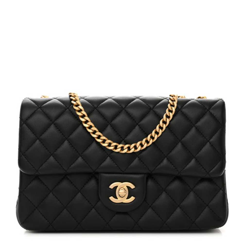 CHANEL Lambskin Quilted Small Sweet Camellia Flap… - image 1