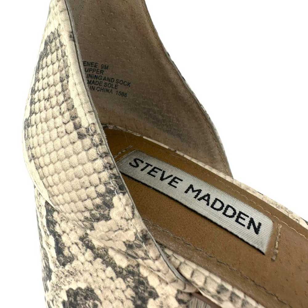 Steve Madden Snake Skin Ankle Strap Irenee Heel S… - image 8