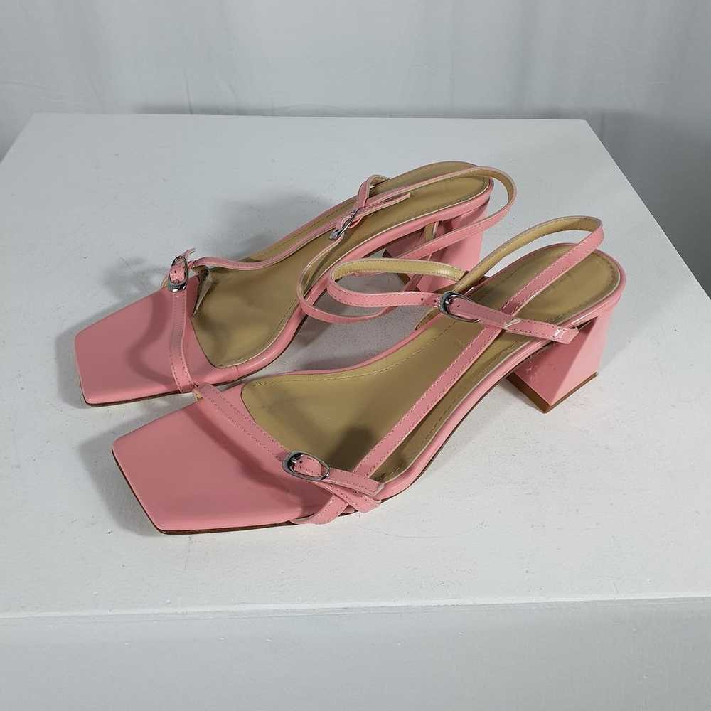 Aeyde Pink Greta Heeled Sandals Size 42 - image 2