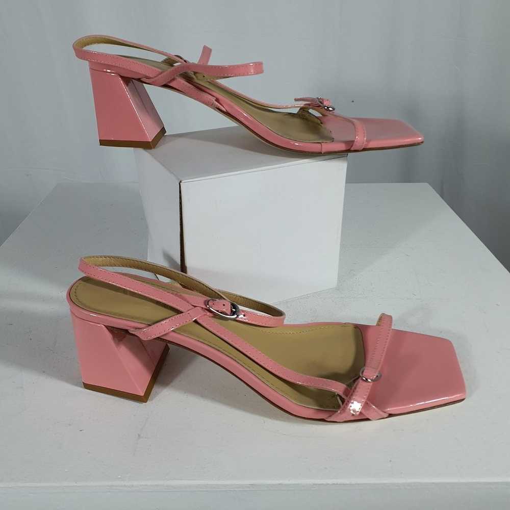 Aeyde Pink Greta Heeled Sandals Size 42 - image 3