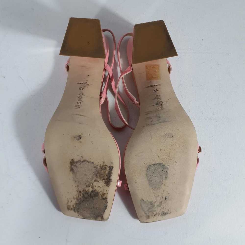 Aeyde Pink Greta Heeled Sandals Size 42 - image 9