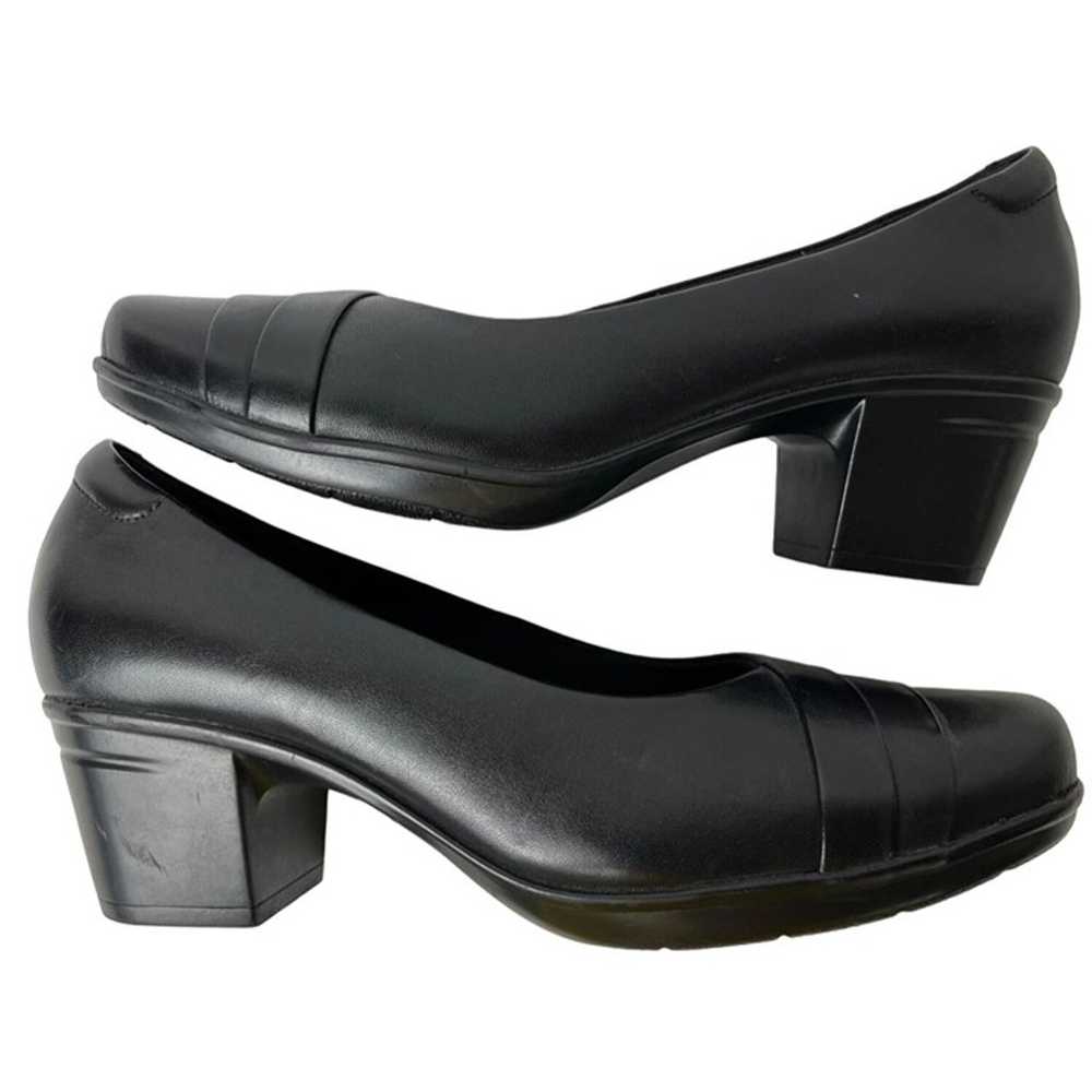 Clarks Collection Black Leather Pumps, Women's Si… - image 7