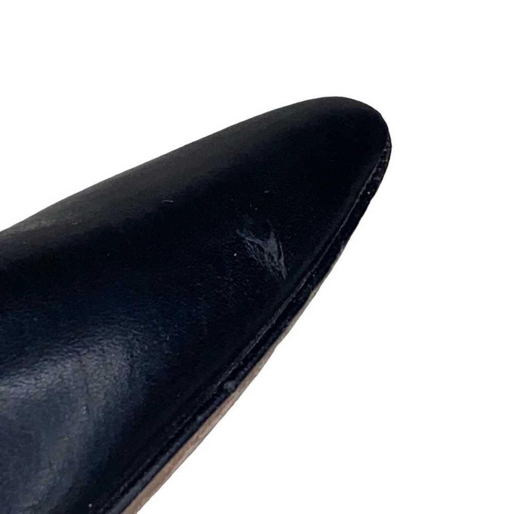 Tory Burch Women’s Black Leather Kitten Heel Size… - image 11