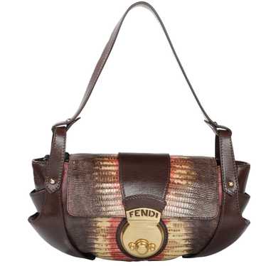 Fendi Lizard Leather Shoulder Bag - image 1
