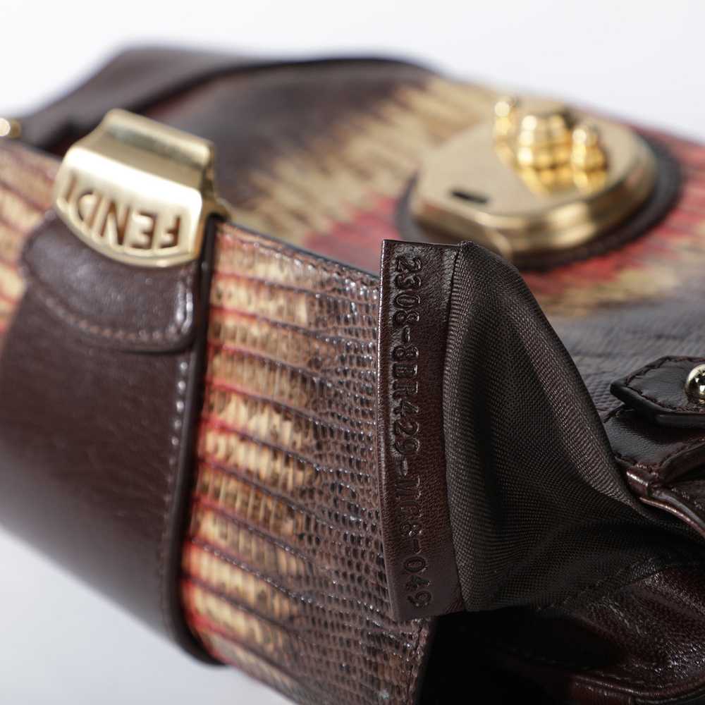 Fendi Lizard Leather Shoulder Bag - image 7