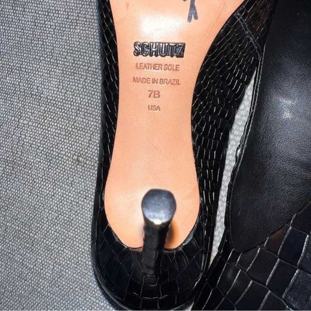 SCHUTZ Leather Pumps Heels Size 7B - image 9