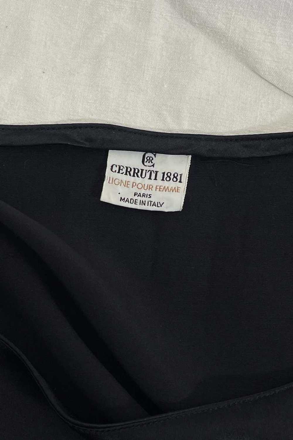 Vintage Cerruti Silk Mid Length Dress - Black - image 6