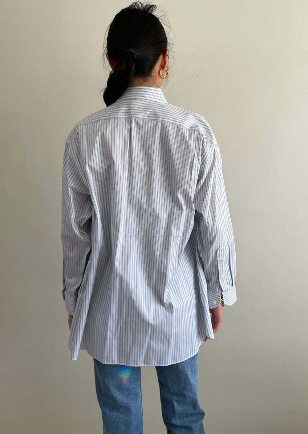 Vintage Oversized Pinstripe Boyfriend Shirt - image 2