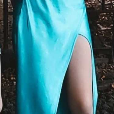 blue shimmery dress - image 1