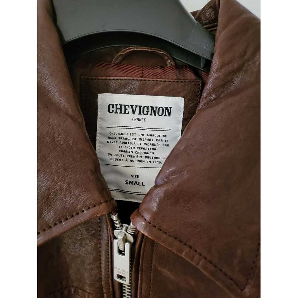 Chevignon Leather jacket - image 4