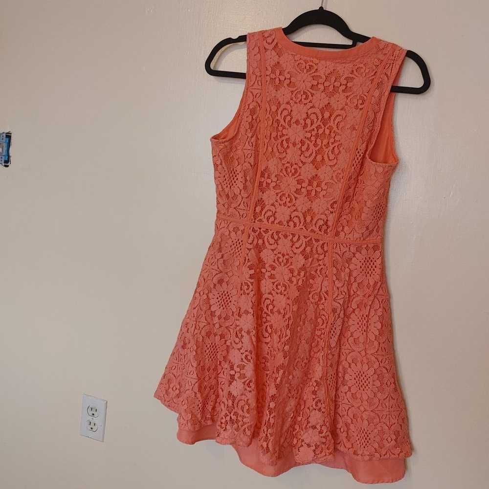Lauren Conrad LC Size 12 Pink Coral Lace Summer T… - image 2
