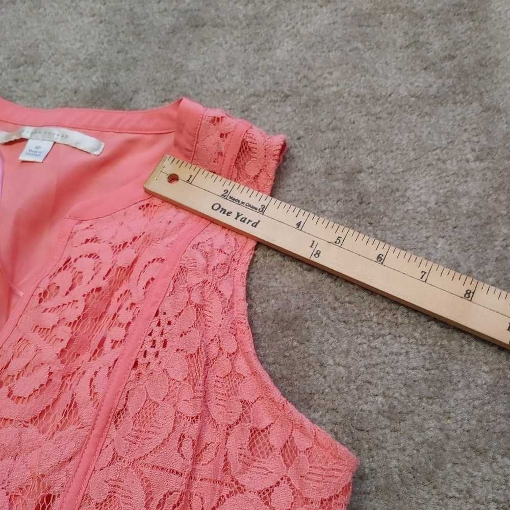 Lauren Conrad LC Size 12 Pink Coral Lace Summer T… - image 3