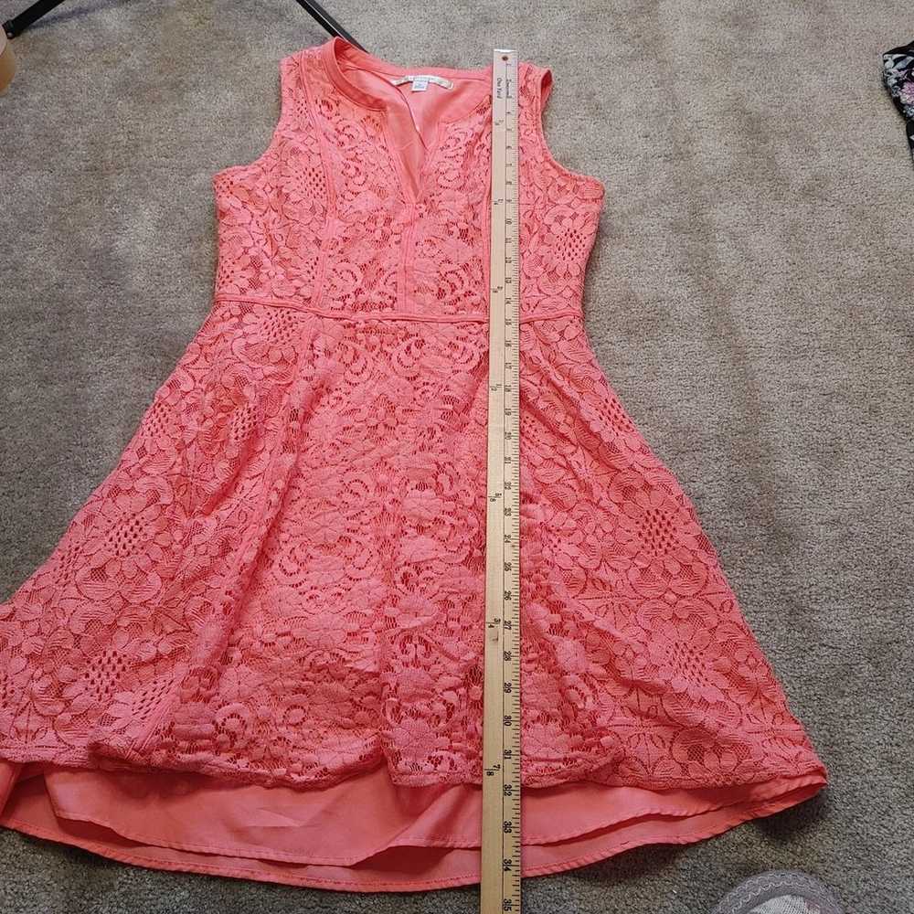 Lauren Conrad LC Size 12 Pink Coral Lace Summer T… - image 6