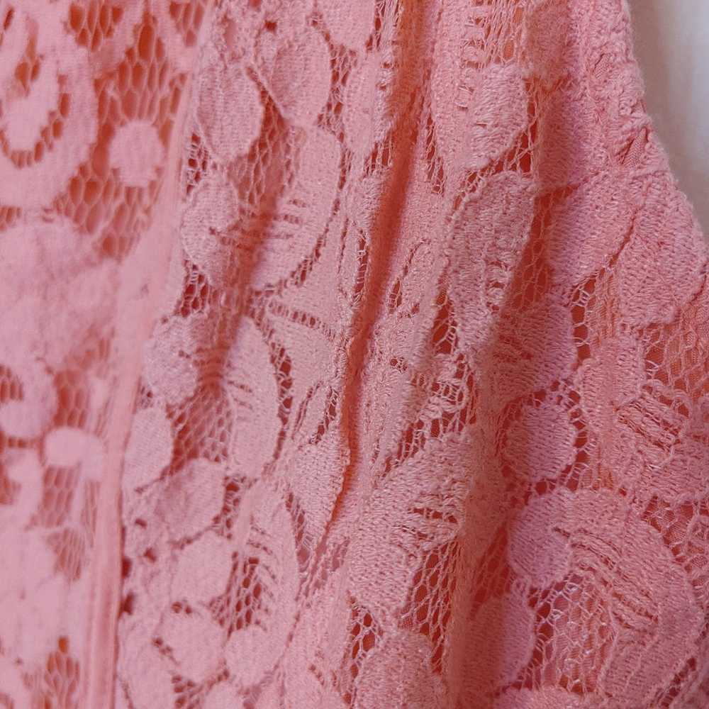 Lauren Conrad LC Size 12 Pink Coral Lace Summer T… - image 8