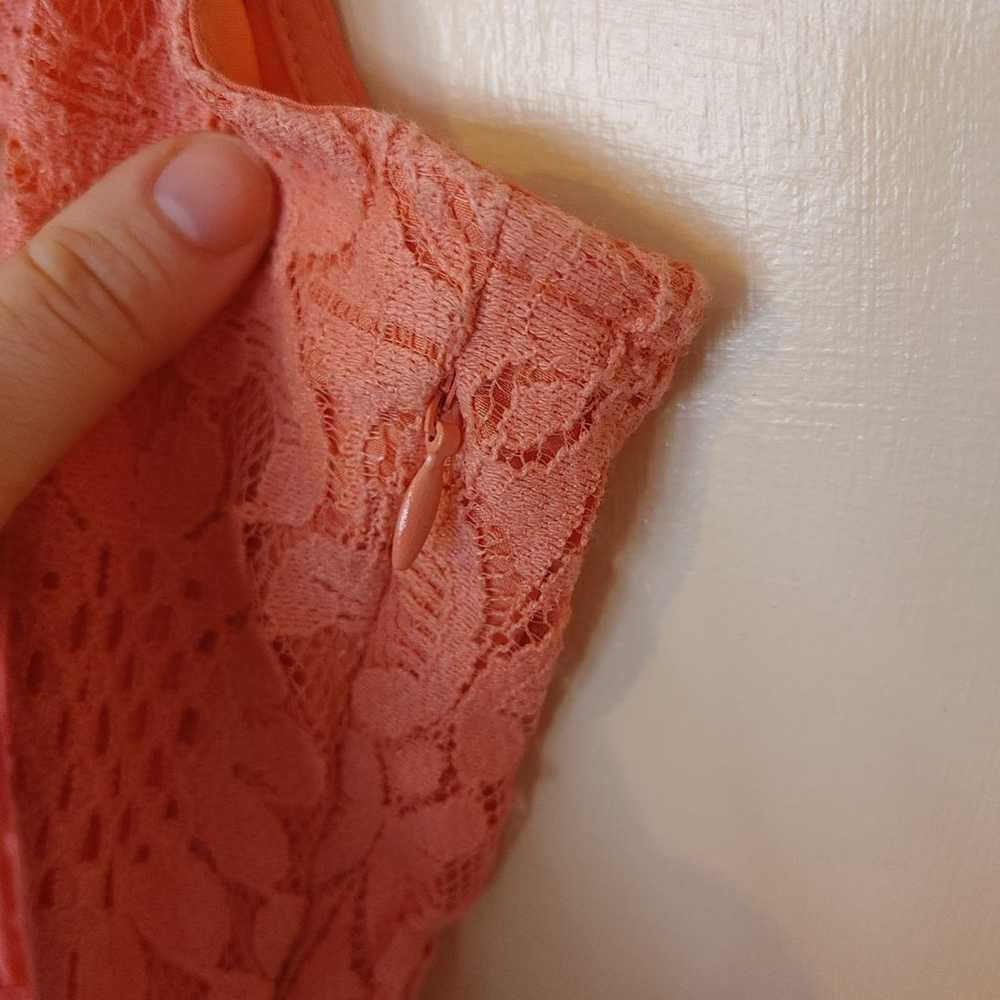Lauren Conrad LC Size 12 Pink Coral Lace Summer T… - image 9