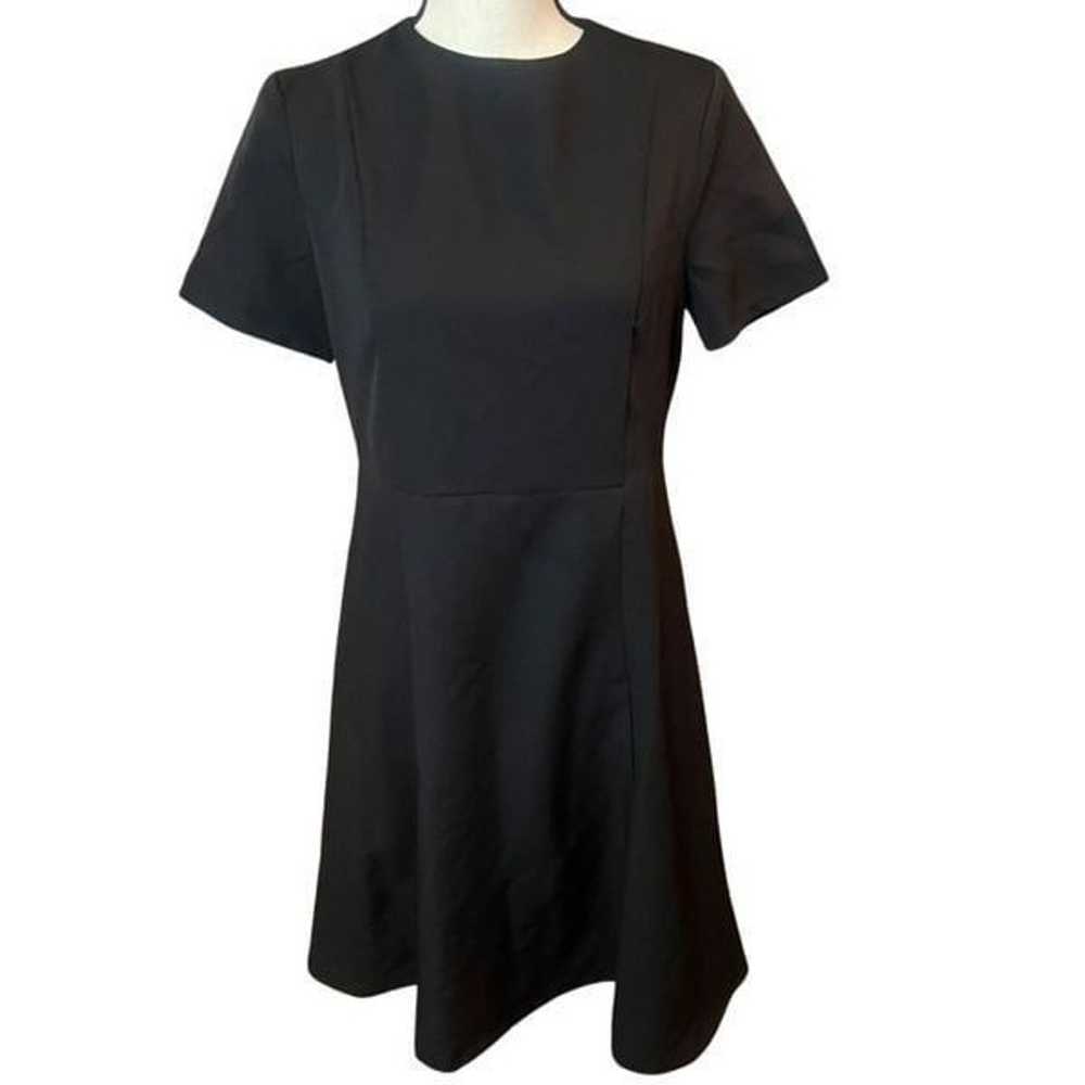 NWOT Clare Middleton Black Fit & Flare Dress Sz M - image 2