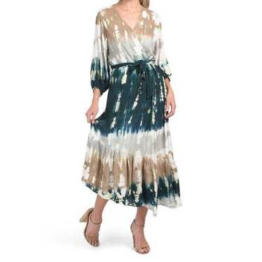 Young Fabulous & Broke Jillian Wrap Midi Dress As… - image 1