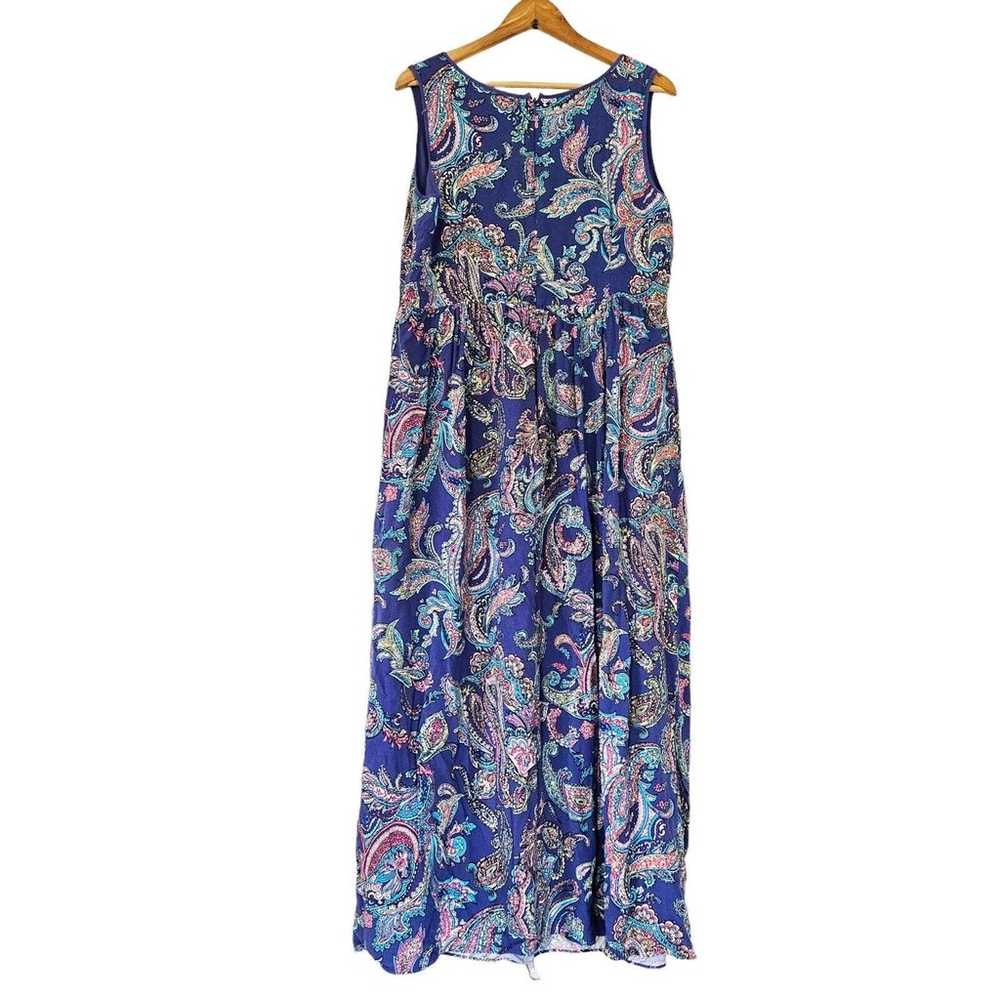 Talbots Midi Dress Womens Size 14Q Paisley Print … - image 2