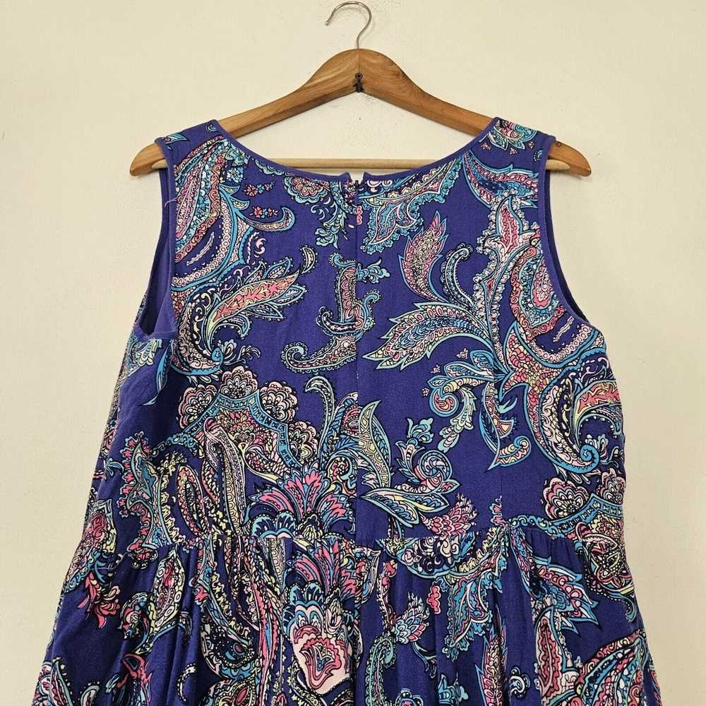 Talbots Midi Dress Womens Size 14Q Paisley Print … - image 6