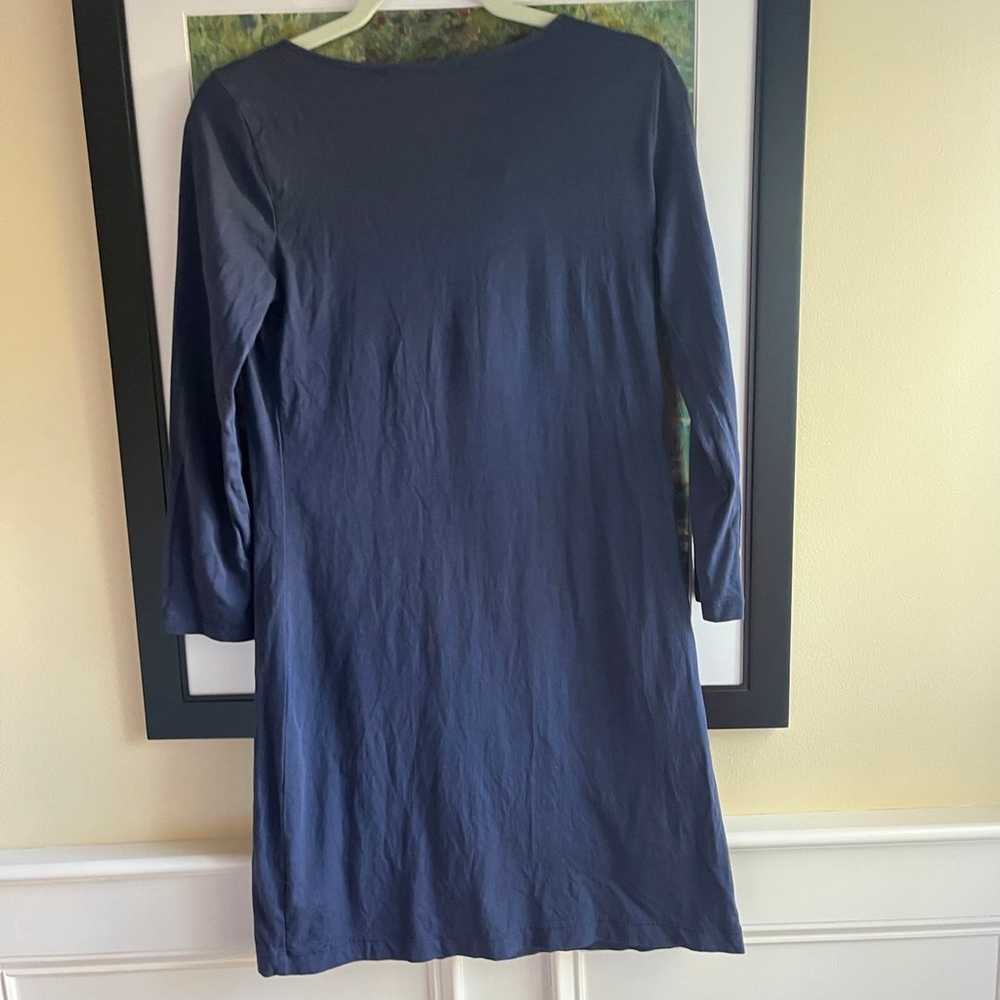 Lilly Pulitzer Navy Pima Cotton Knit Marina Dress… - image 4
