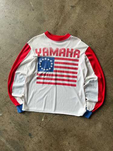 1970s Yamaha Chain Stitch Moto Jersey