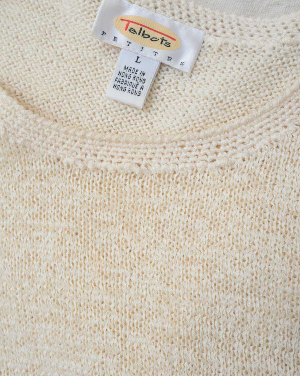 Vintage Cream Knit Top (S-L) - image 6
