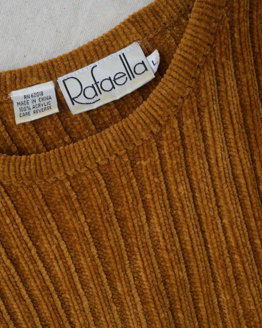 Vintage Caramel Chenille Fringe Sweater (S/M) - image 6
