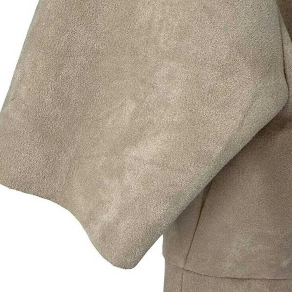 Lulus Dress Micro Suede Short Sleeve V Neck Tan S… - image 6