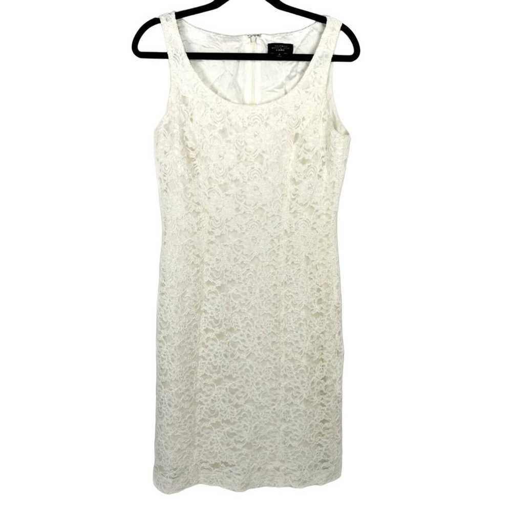 Tahari luxe white lace dress - image 1